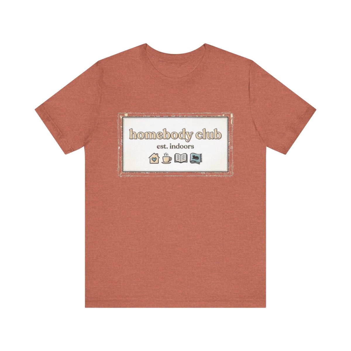 Homebody Club T-Shirt | Cottagecore Introvert Cat Lover Book Lover Coffee Cozy Stay Home Gift
