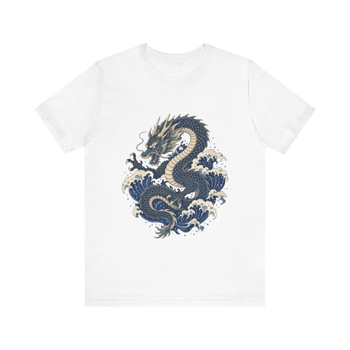 Japanese Dragon T-Shirt Ukiyo-E Art Mythology Dragon Lover Gift Men Women