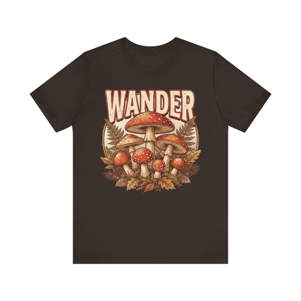 Mushroom Streetwear T-Shirt WANDER Amanita Vintage Forest Nature Graphic Tee